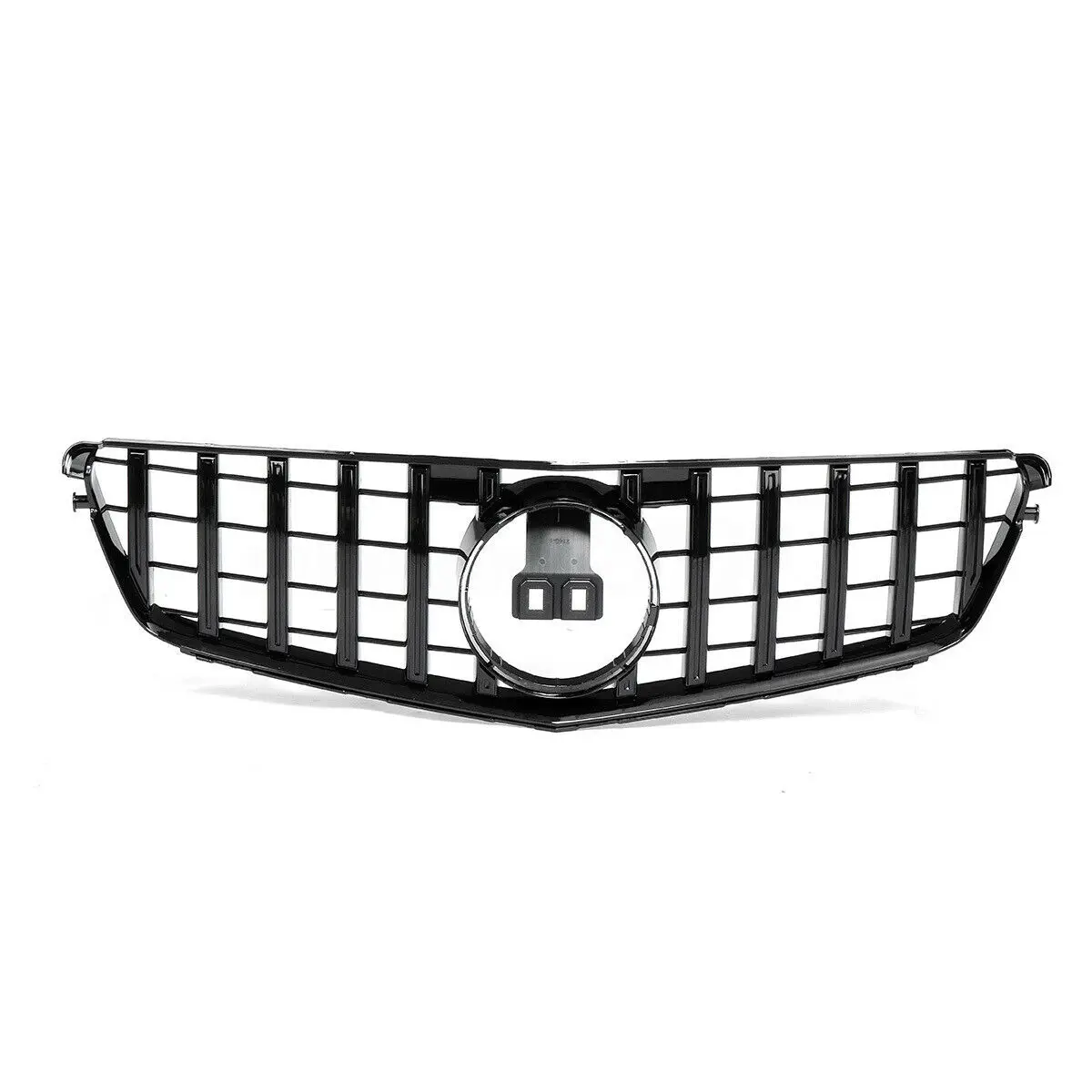 Гоночный гриль для Mercedes Benz C Class W204 2008 2013 GT R Style C180 C200 Черный Сменный комплект