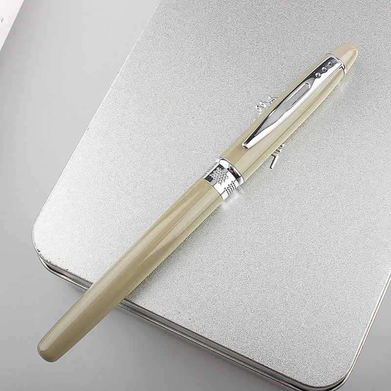 4 color options Luxury Rollerball Pen with silver Clip Smooth Metal Ballpoint for Student School Supplies | Канцтовары для офиса и