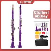 lommi bb clarinet abs nickel plated keys set wcarrying case cleaning cloth gloves clarinet reeds student clarinet for beginner