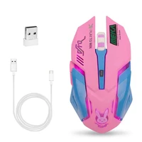 rechargeable led optical game mice 2400dpi 2 4g usb wireless mouse for pc laptop
