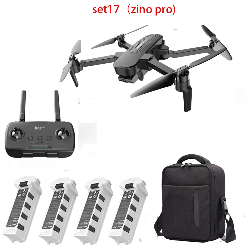 Лиловый Hubsan H117S Zino gps 5,8 Г 1 км Складная рукоятка с видом от первого лица в формате 4K UHD, Камера 3-осевому гидростабилизатору RC Дрон Квадрокоптер RTF высокое Скорость - Цвет: Лиловый