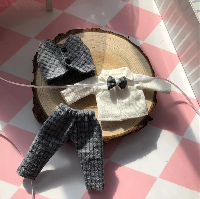 

Ob11 baby suit black and white suit doll clothes accessories