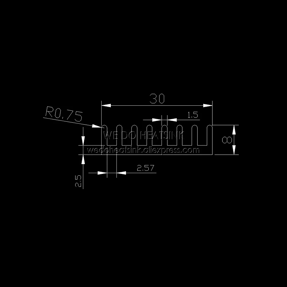10 шт. алюминиевый радиатор для BTC USB ASIC Bitcoin Miner 60x30x8 мм | Компьютеры и офис