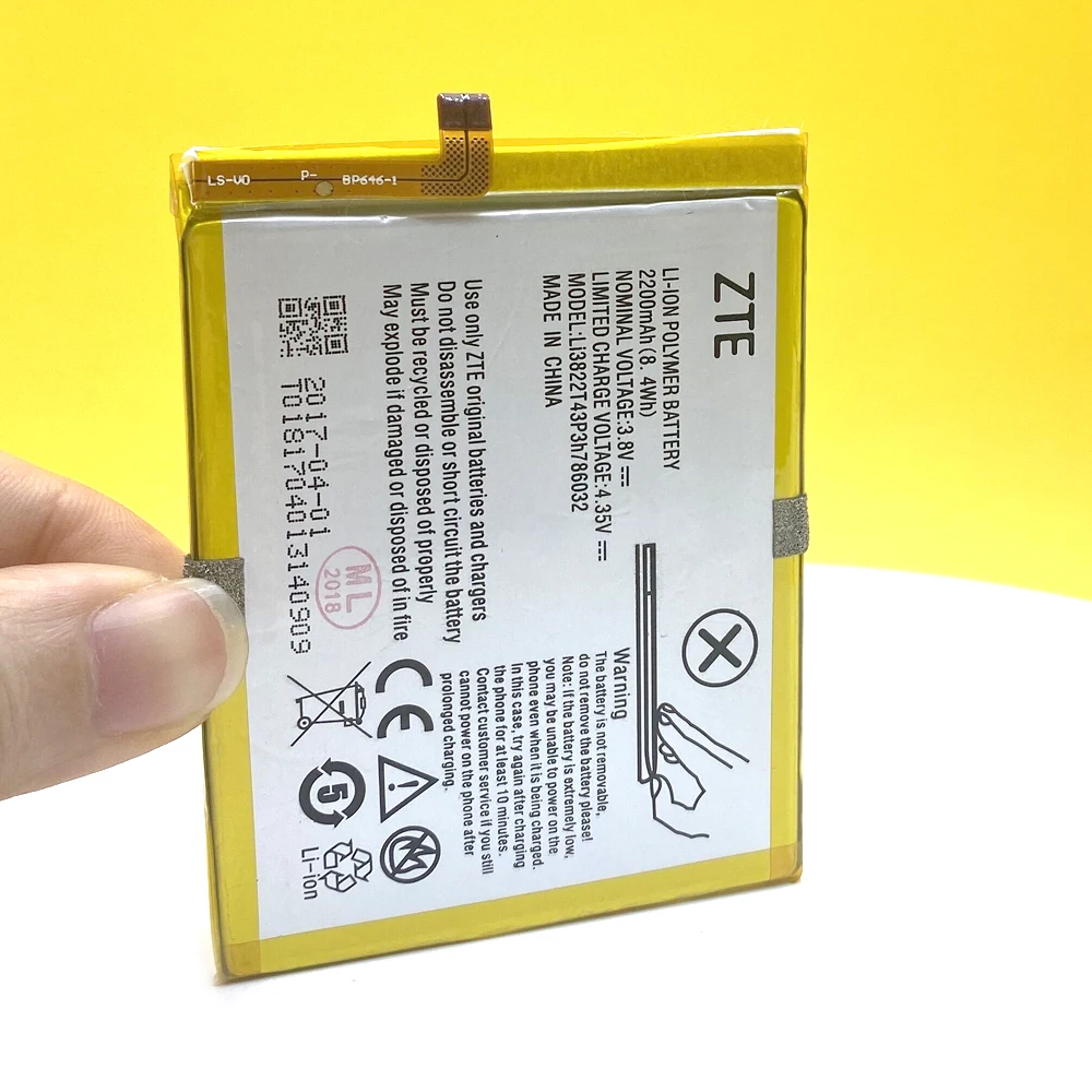 New Original 2200mAh Li3822T43P3h786032 Battery For Orbic-RC-501L /ZTE Blade V6 D6 / X7 Smart Phone High Quality | Мобильные