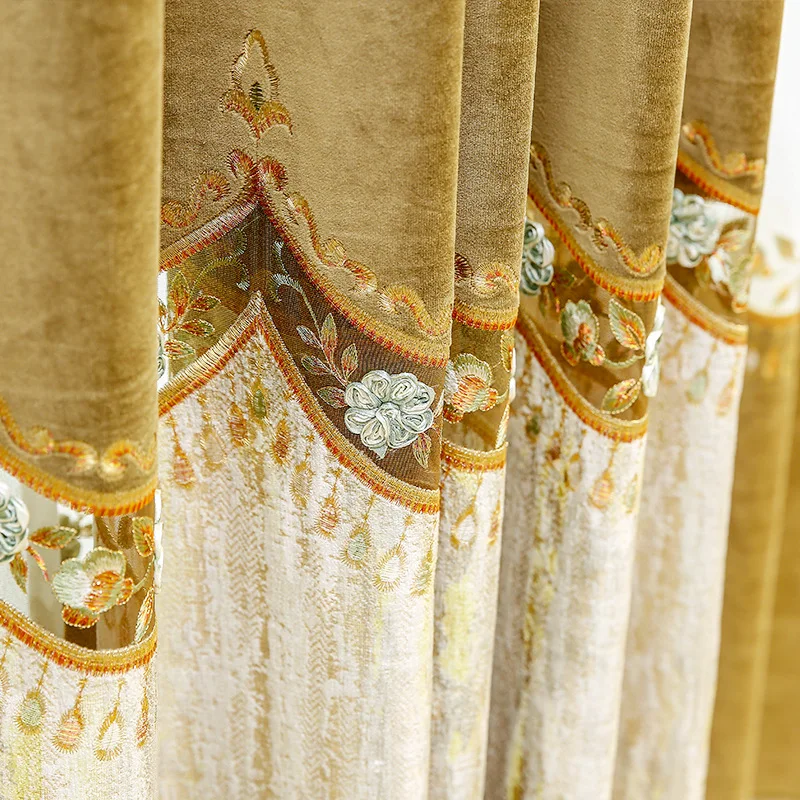 Современная шенилля Роскошная занавеска ткань для гостиной затенение жаккард