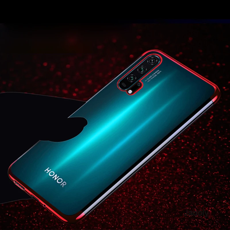 Гальванический чехол для Huawei Honor 20 Pro силиконовый металлический ударопрочный