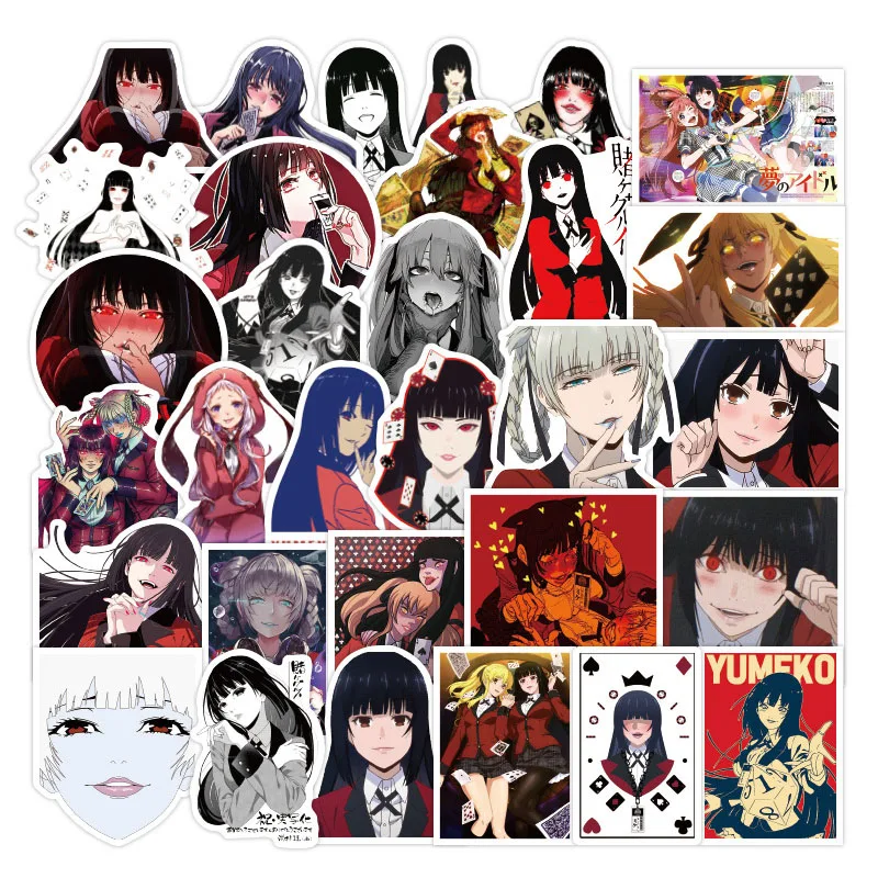10/30/50 шт. аниме Kakegurui стикеры s Pack чемодан велосипед скейтборд гитара ноутбук