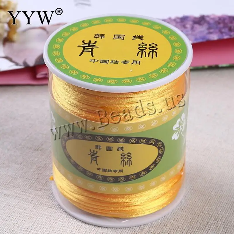

1.5 mm Braided Macrame Silk Satin Nylon Cord Rope Diy Chinese Knot Jewelry Bracelet Making Findings Beading Thread Accessories