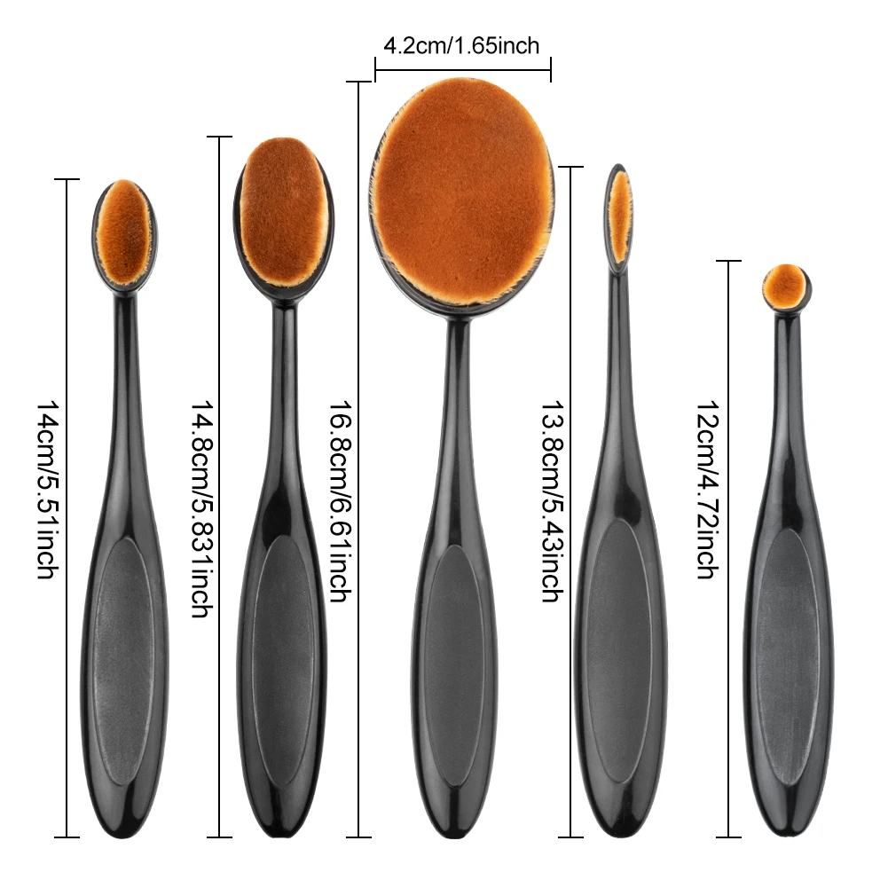 

5pcs/Set Makeup Brushes Blush Eyeshadow Brushes Soft Portable Foundation Brush Makeup Tools Makeup Brushes Makeup Maquillaje