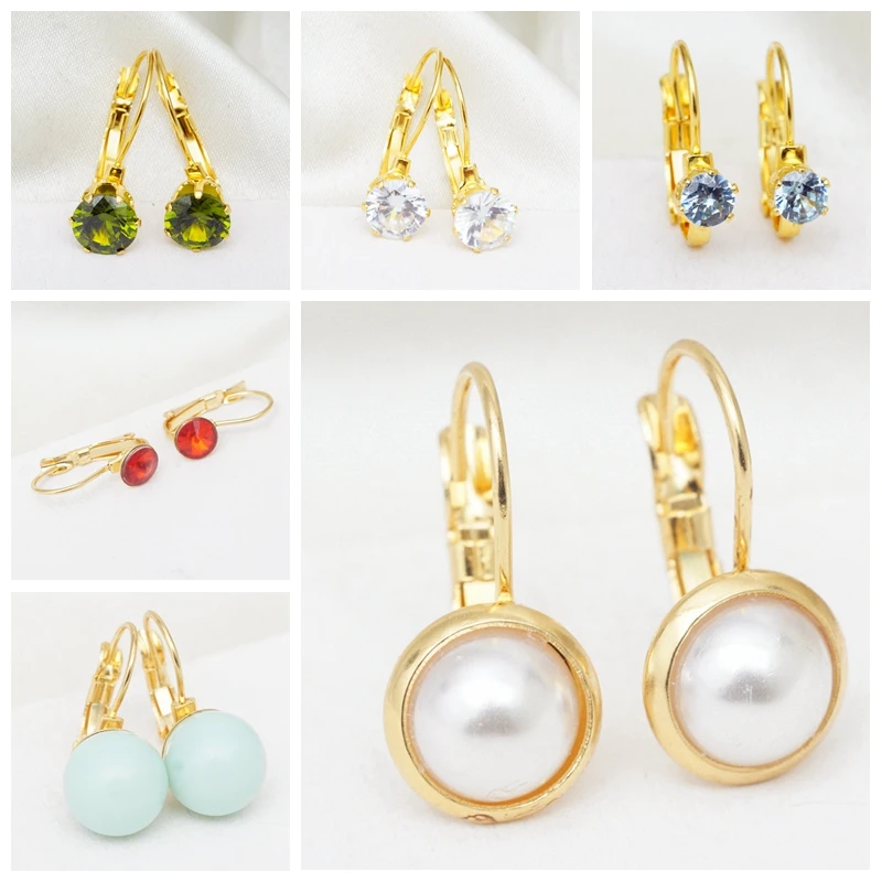 Новое поступление милые круглые серьги кольца в форме шара из нержавеющей стали