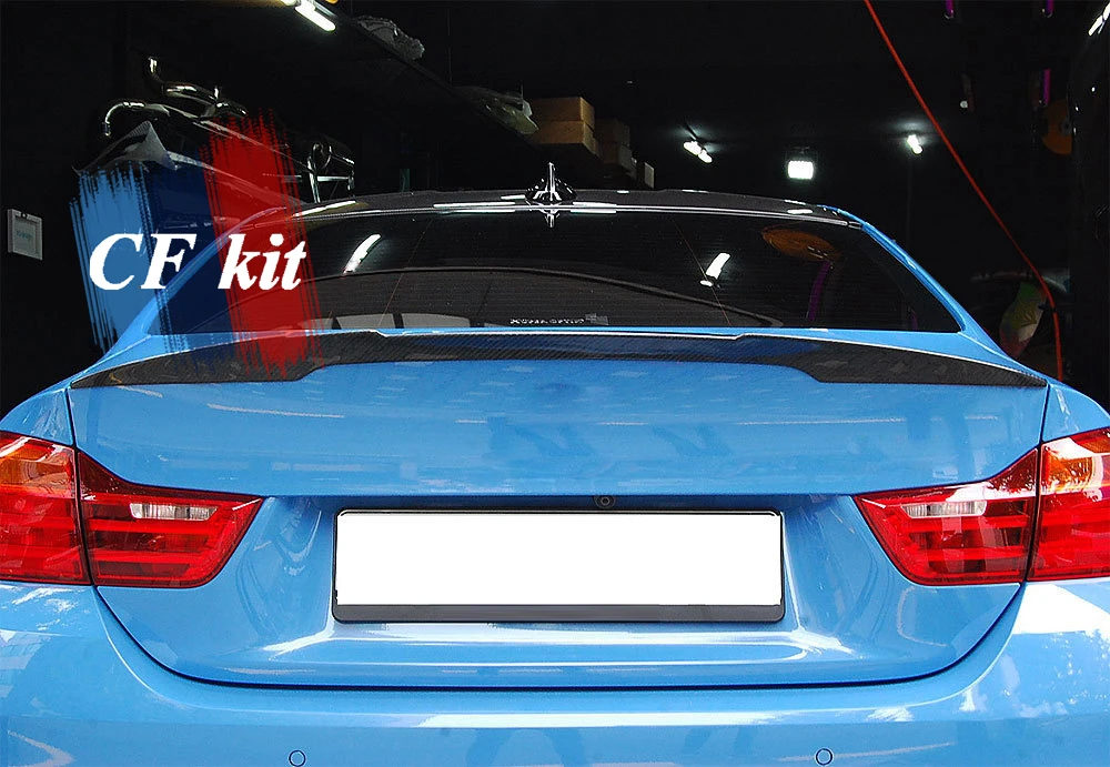 CF Kit настоящий спойлер из углеродного волокна крылья для BMW F82 M4 Coupe 2014 вверх задний