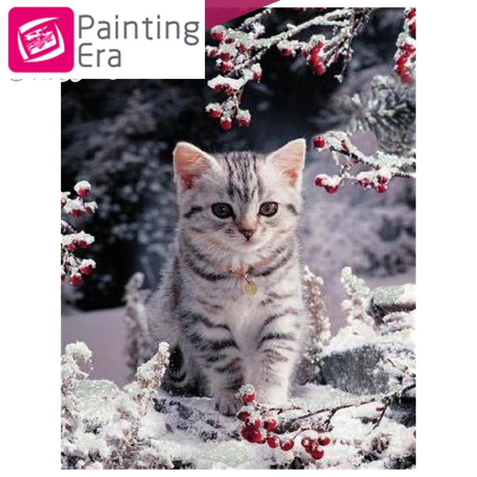 2020Era животное 5d diy Алмазная картина полностью квадратная вышивка животные Кошка