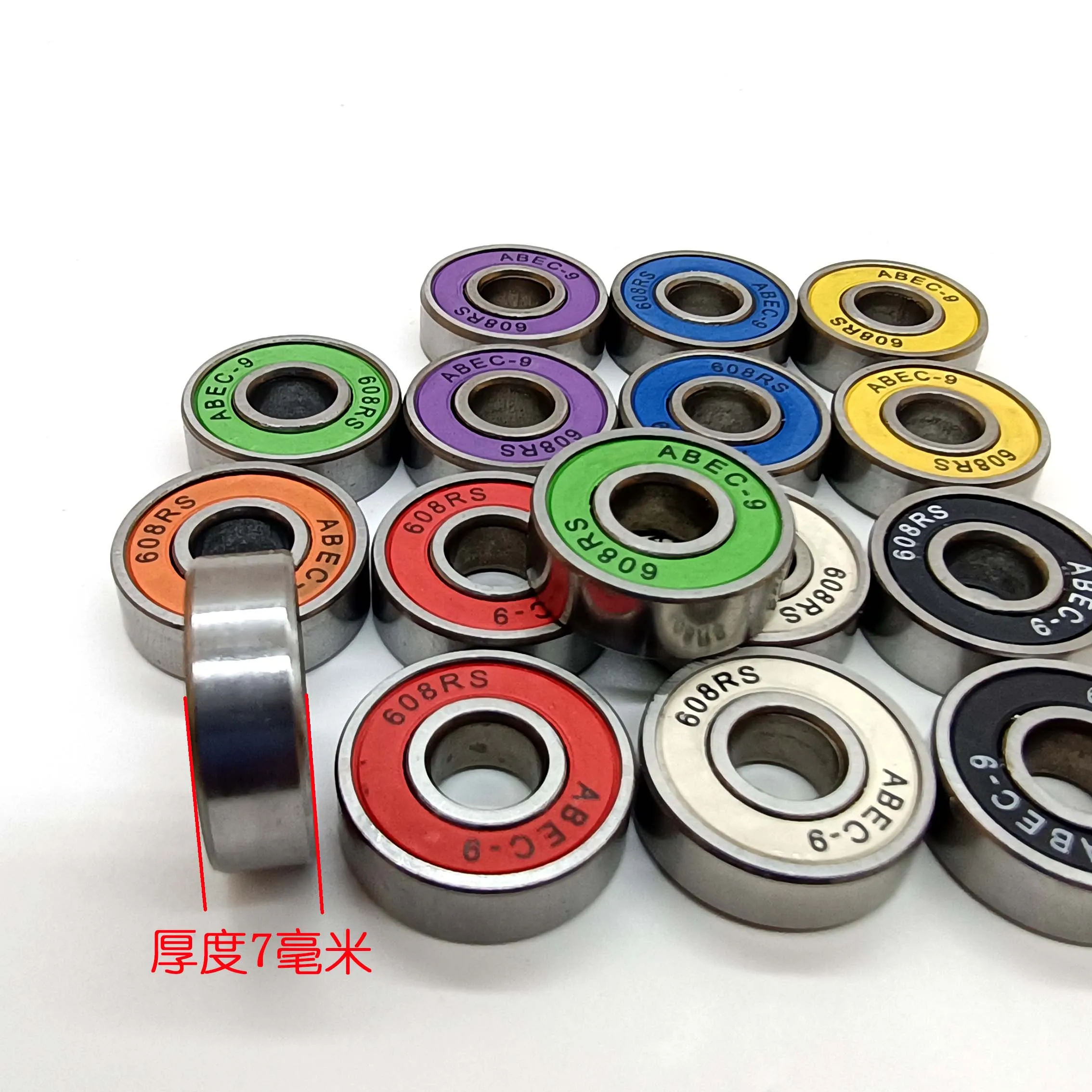 Роликовый подшипник для скейтборда Универсальный Прочный 608rszz ролики Детский