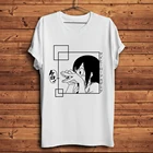 Футболка MHA Asui Tsuyu, забавная мужская летняя белая футболка с коротким рукавом, унисекс, уличная одежда otaku