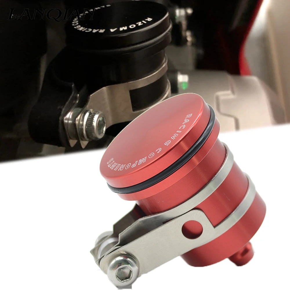 Motorcycle Rear Brake Fluid Reservoir Clutch Tank Oil Fluid Cup Cover For MANA CAPONORD RST1000 RSV MILLE G650GS G650 Sertao