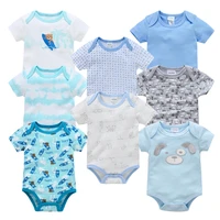 8pcs infant baby boys body suit romper short sleeve baby clothing one piece summer unisex baby clothes girl and boy jumpsuits