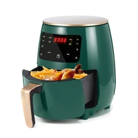 4 5l 1400w electric air fryer oil free health cooker oven 360%c2%b0baking with touchscreen led deep fryers without oil nonstick home