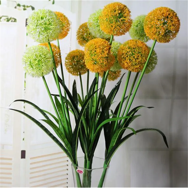 Искусственные Одуванчики 10 шт. (2 головки/шт.) длина 39 37 дюйма имитация шара