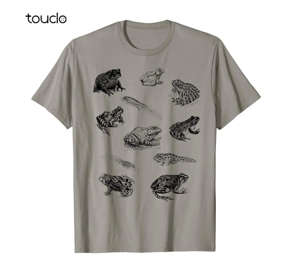 

Tadpole Frog Toad Collage T-Shirt for Frog Lovers Hunters