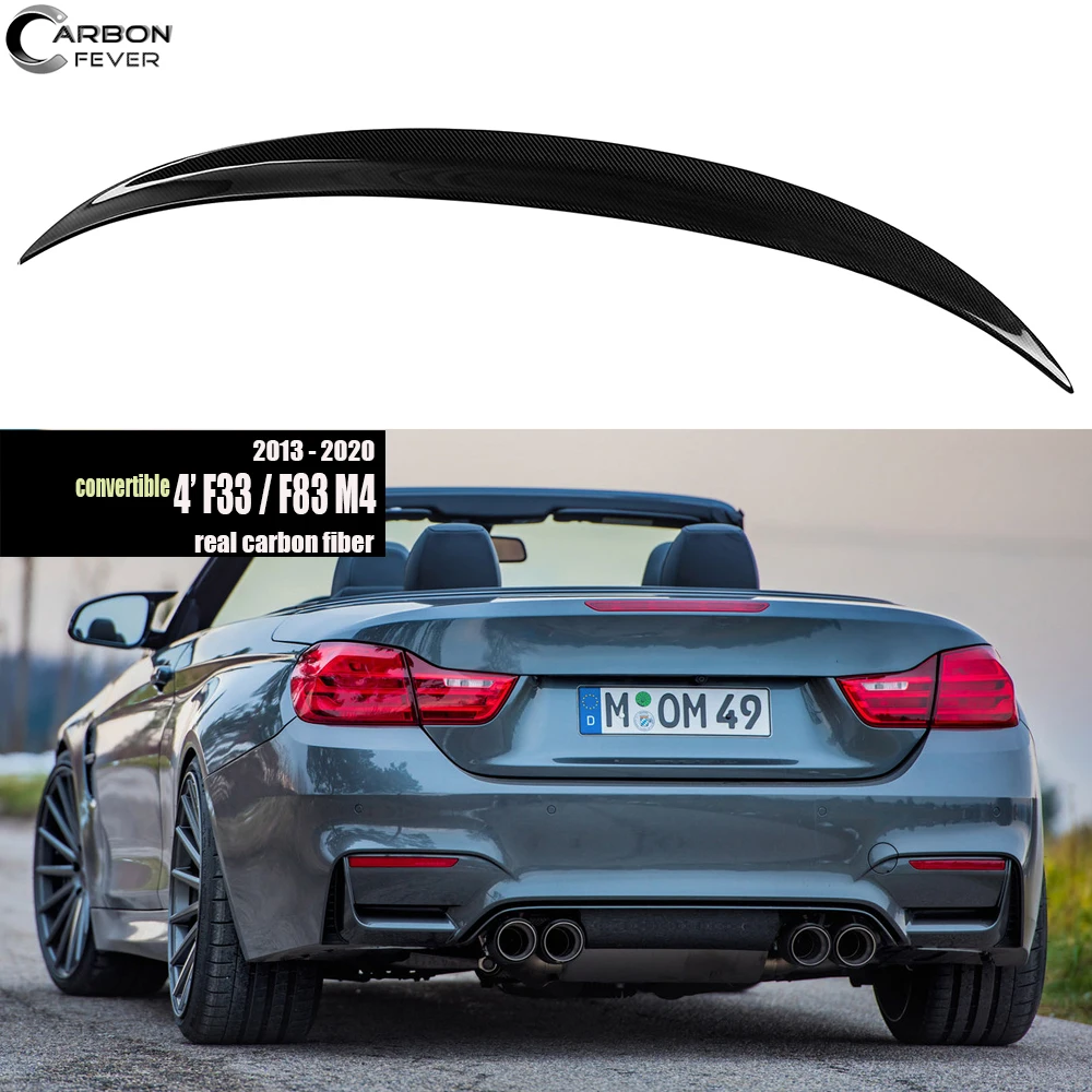 Спойлер из углеродного волокна для BMW F33 Convertible 4 Series 420i 428i 435i F83 заднее крыло