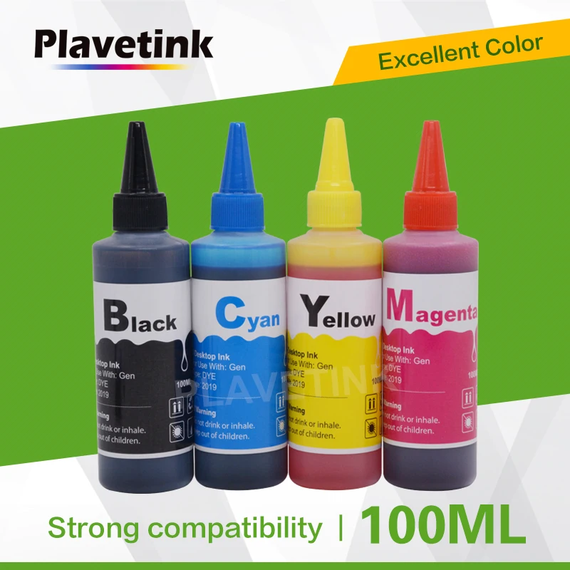 

Plavetink 100ml Bottle Printer Dye Ink Refill Kit For HP 655 XL For Deskjet Ink Advantage 3525 4615 4625 5525 6520 6525 Printers