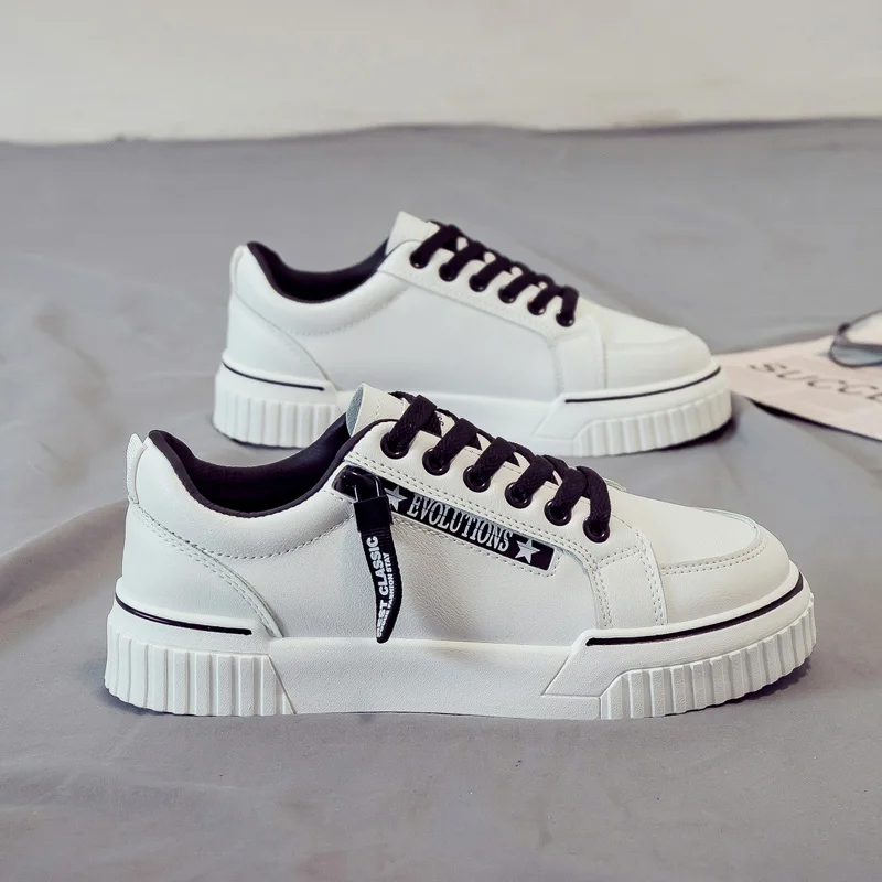 SWYIVY Женская Вулканизированная обувь белые кроссовки на шнуровке женская