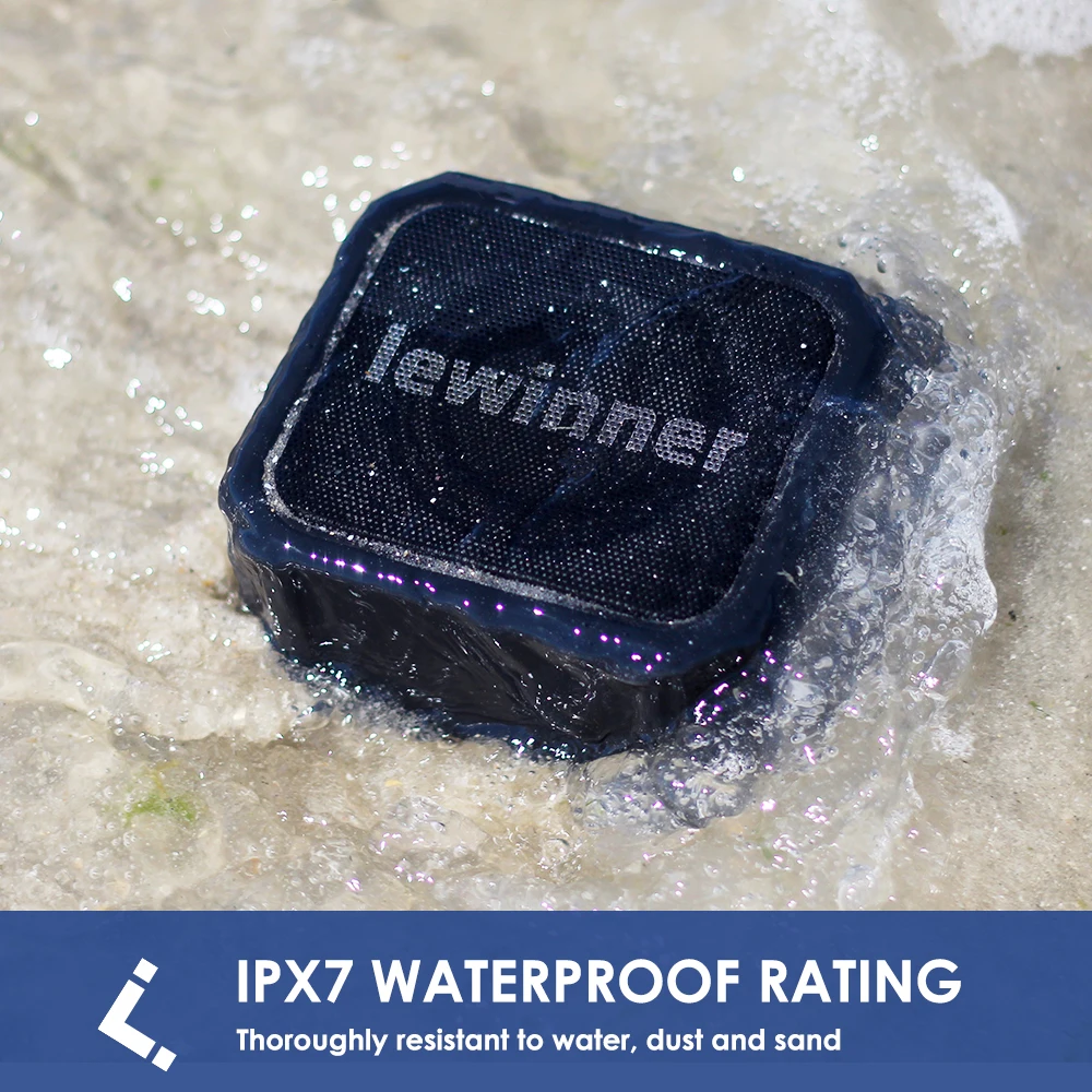 Lewinner X6 Bluetooth динамик IPX7 водонепроницаемый Колонка портативный сабвуфер для iphone