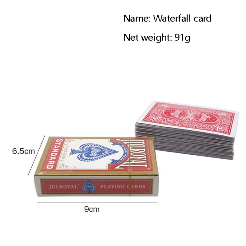 

2 Set Magic Cards Playing Cards Poker Magic Tricks Prop Gag Poker Acrobatics Waterfall Card Props Deck Magic