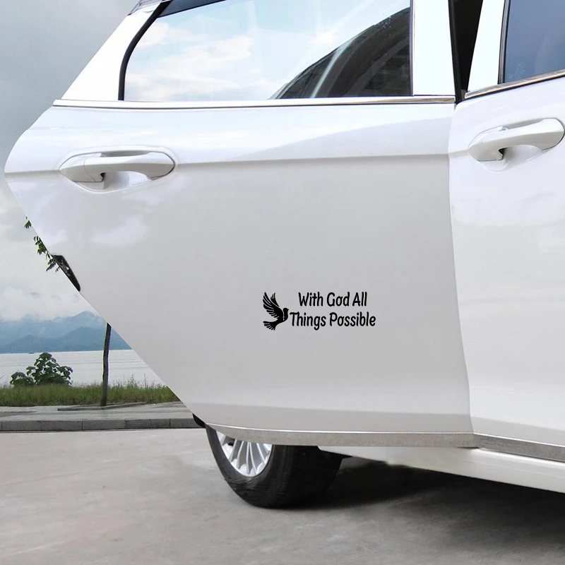 

ShirtMania с Богом все возможные Религиозные христианские автомобильные наклейки для ноутбука и окон виниловые наклейки автомобильные аксессу...