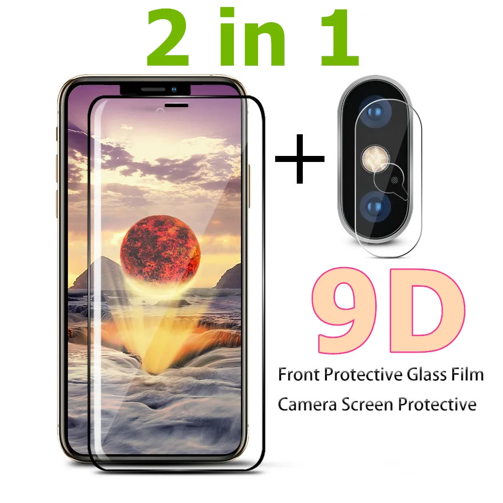 9D закаленное стекло для Iphone 11X8 7 6 6S Plus Защитная пленка для Apple Iphone 11 Pro X XS Max XR полное покрытие защита экрана