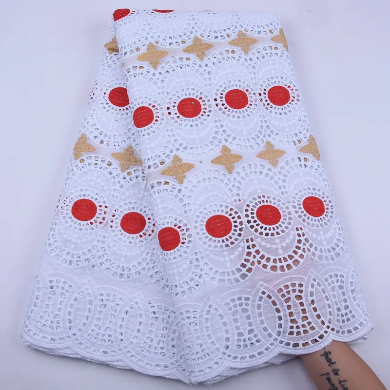Очень красивая Высококачественная 100% хлопчатобумажная кружевная ткань 2020