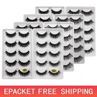 LANJINGLIN 50 парлот естественные длинные норковые ресницы, искусственные трафареты, мягкие объемные 3d ресницы ручной работы, накладные ресницы, оптовая продажа G600