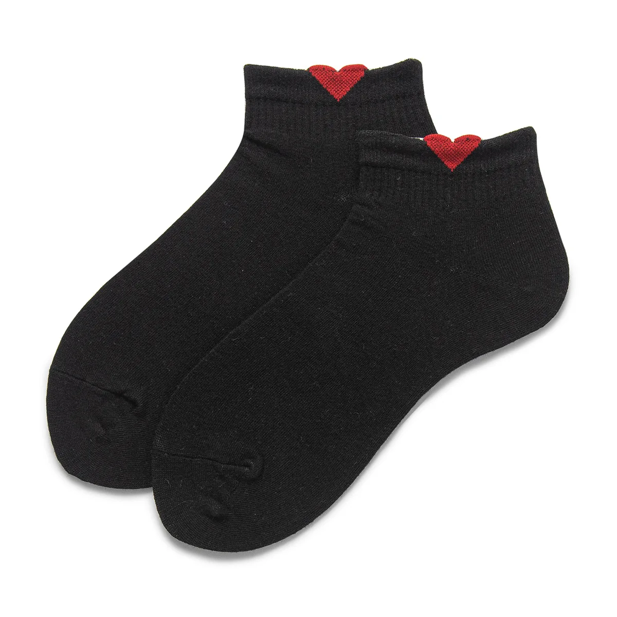 

4 Pairs Women Cotton Ankle Socks Pack Summer Love Mujer Shallow Mouth Ship Meias Thin Cute Japanese Kawaii Chuassettes Femme