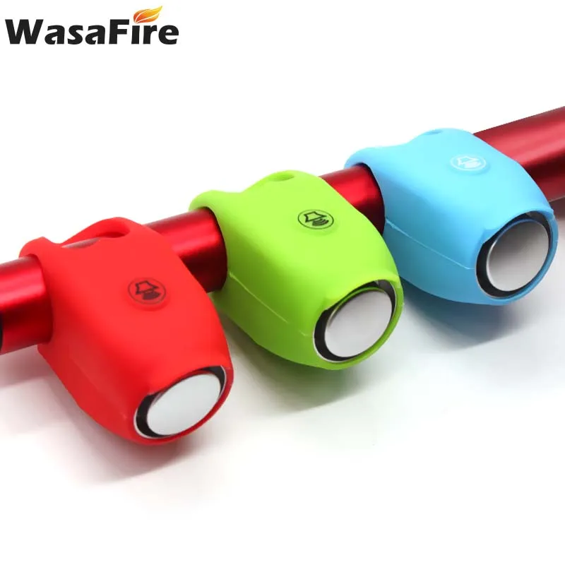 

Электрический велосипедный Звонок WasaFire, 120 дБ, водонепроницаемый звонок на руль велосипеда, силиконовый чехол, велосипедный звонок, Аксессу...