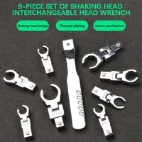 portable ratchet wrench 72 gear shaking head interchangeable combination set rotatable 180 %c2%b0removable flexible torque spanner