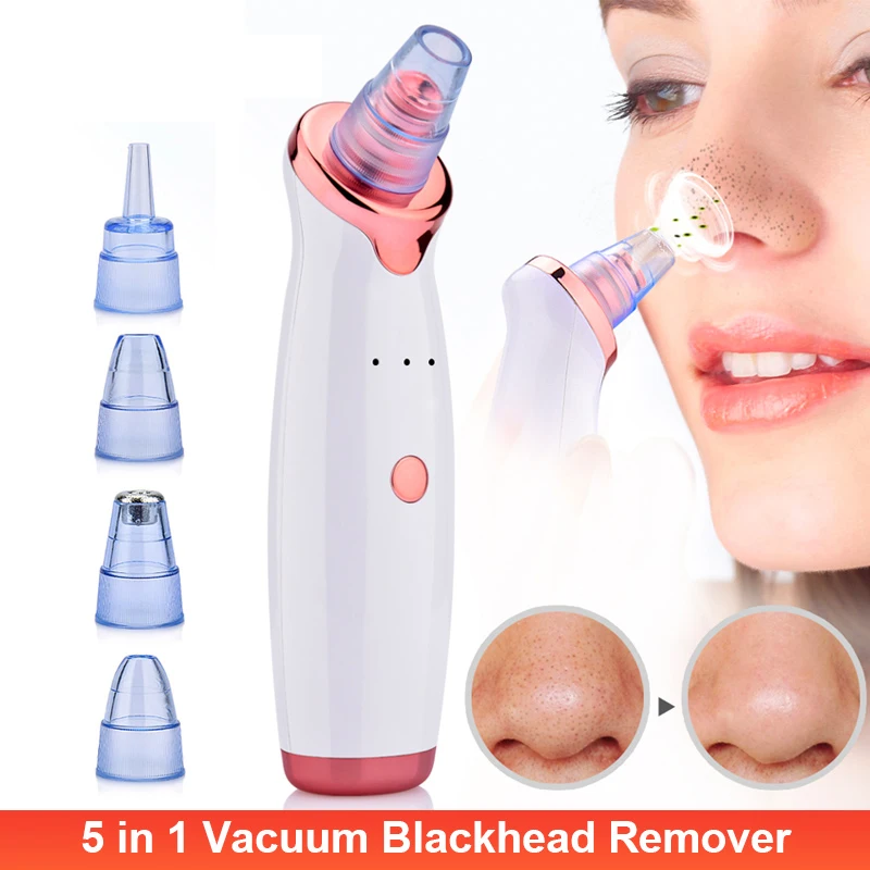 

Blackhead Remover Electric Face Pore Cleaner Microscope Blackhead Black Point Vacuum Cleaner Tool Rechargeable Acne Pimple Remov