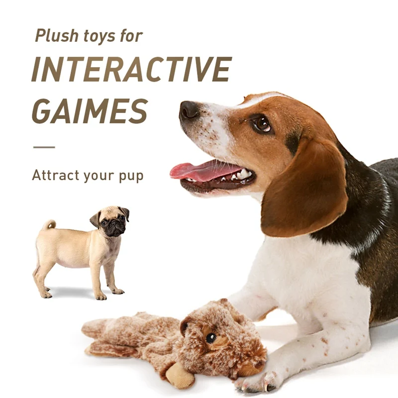 Хит милые плюшевые игрушки 5 шт. писк питомца волк кролик животное плюшевая