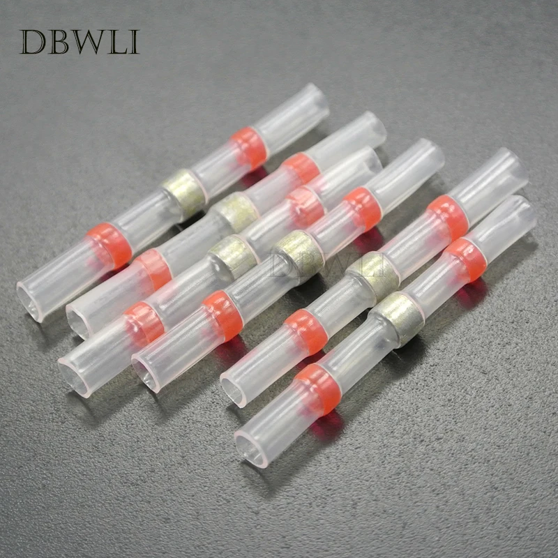 20 шт. термоусадочные клеммы для пайки изолированные водонепроницаемые стыковые