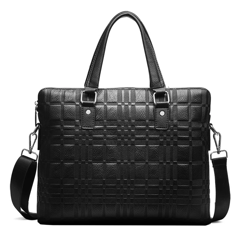 2021 Luxury Alligator Cow Genuine Leather Business Men's Briefcase Male Briefcase Shoulder Bag Men Messenger Laptop Computer Bag