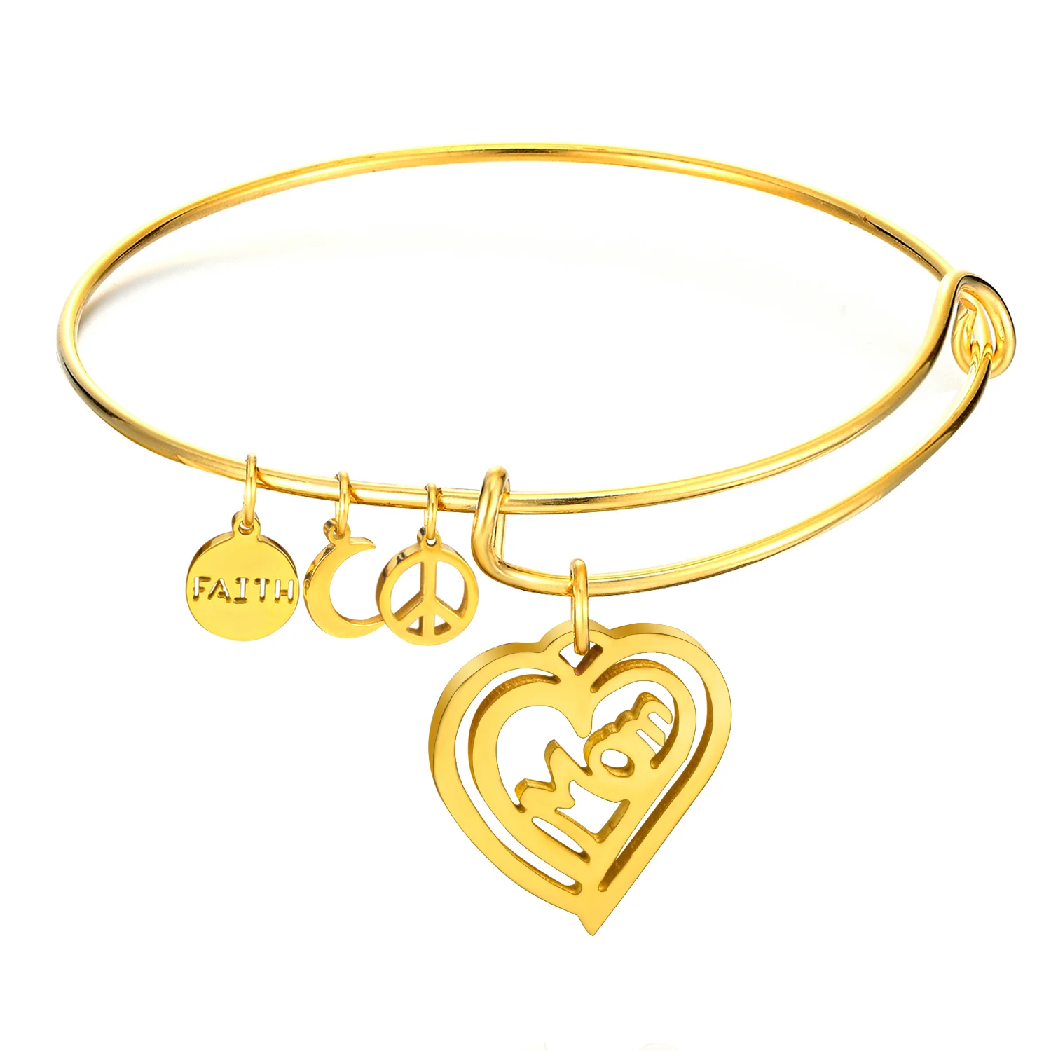 Браслеты LUXUKISSKIDS для женщин аксессуары девочек подвески из нержавеющей стали в