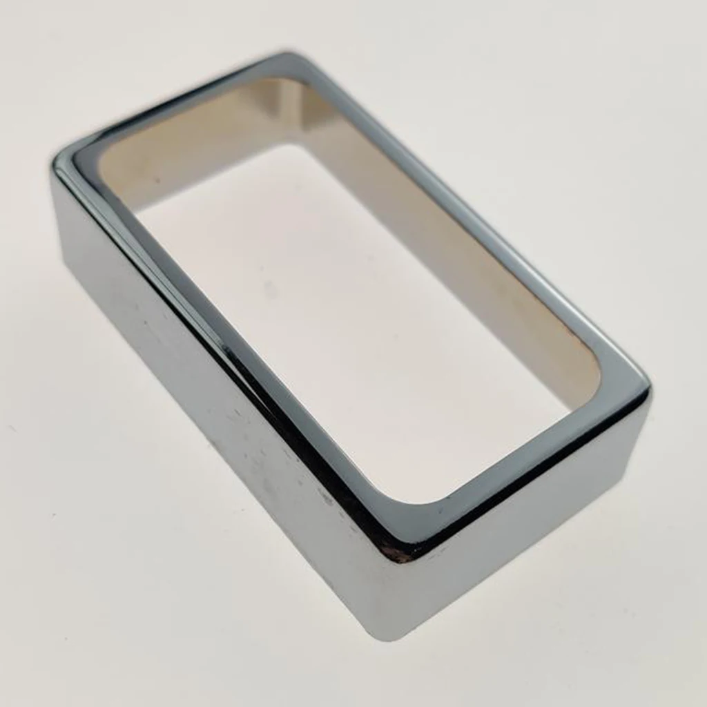 

1x Mini Brass Pickup Cover Open For LP Guitar Parts Durable Chrome