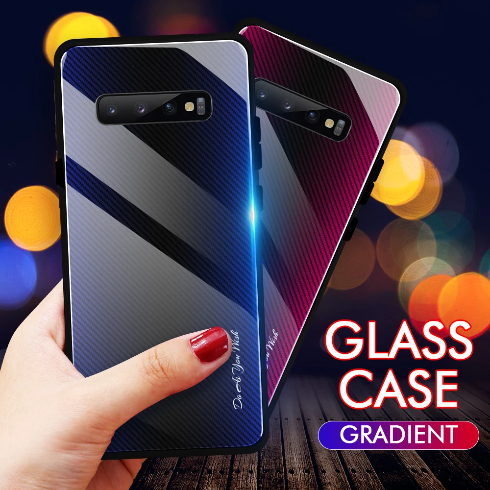 Чехол из закаленного стекла для Samsung Galaxy A51 A30S A50 A71 A20 A70 A30 A10 A01 S20 Ultra S10 S9 S8 Plus