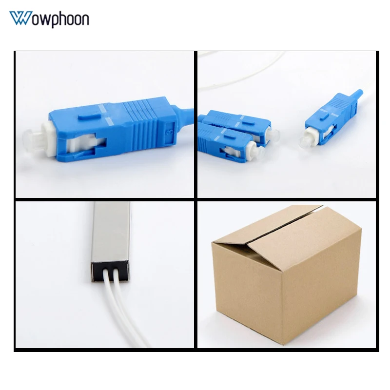 SC UPC MINI PLC 1X2 Single mode fiber optic splitter 1x2 SC UPC plc splitter/ 1x2 plc Fiber splitter FBT Optical Couple