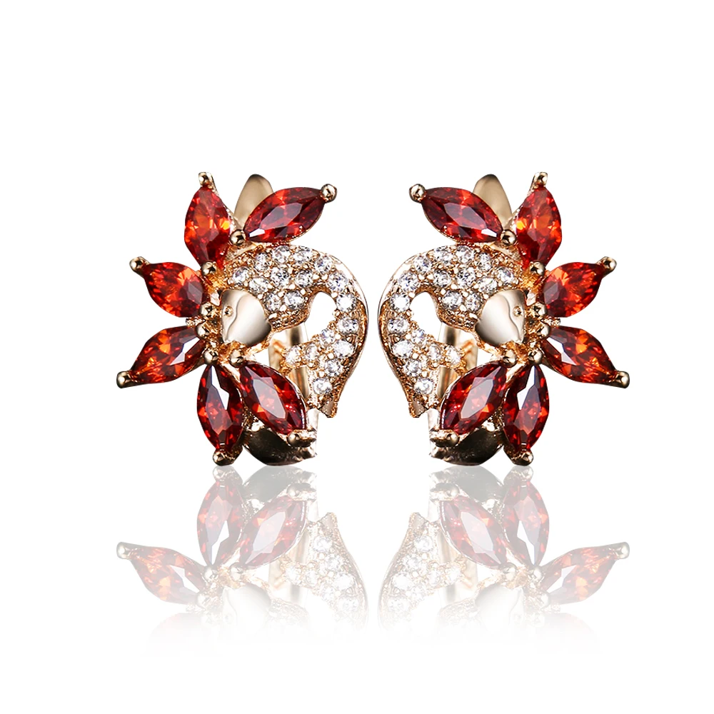 Серьги дизайнерские Винтажные Ювелирные изделия простые маленькие хрустальные