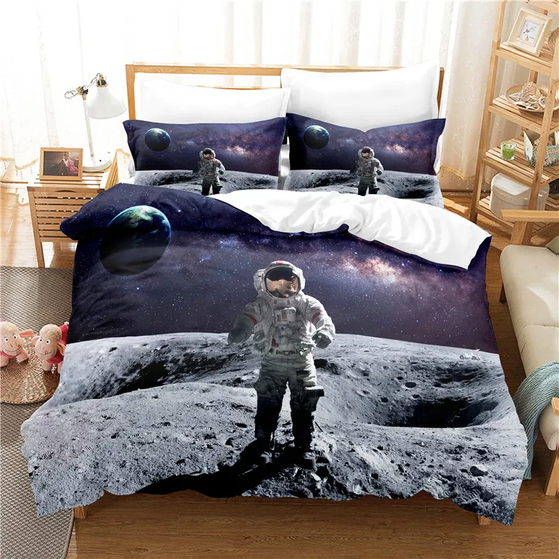 

Astronaut Bedding Set Duvet Cover Set 3d Bedding Digital Printing Bed Linen Queen Size Bedding Set Fashion Design
