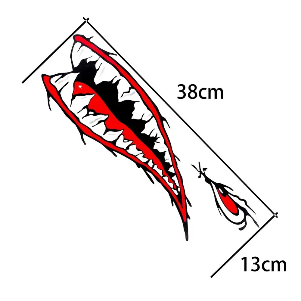 PRO BEROS 2 шт. водонепроницаемый DIY смешной гребной Каяк Лодка Акула Зубы аксессуары