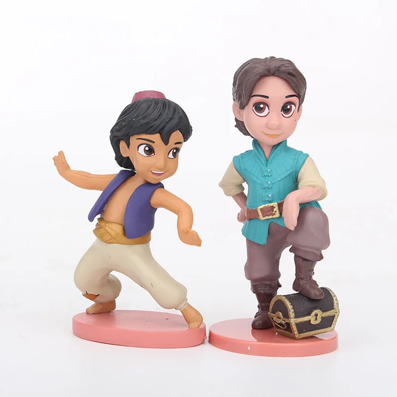 9 шт./компл. экшн фигурки Принцессы Диснея Холодное сердце Эльза Анна Моана Тинкер