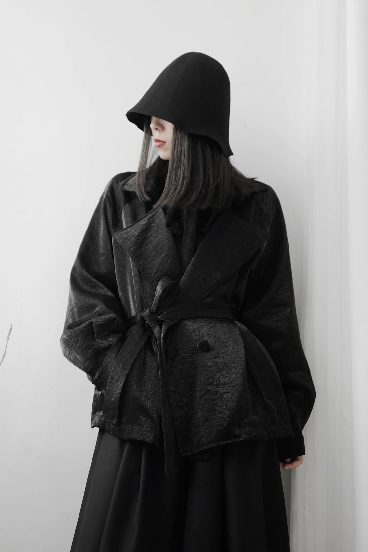 

Women's jacket 2021 spring and autumn new Korean casual wild long-sleeved temperament short wild lace-up jacket coat Slim fit