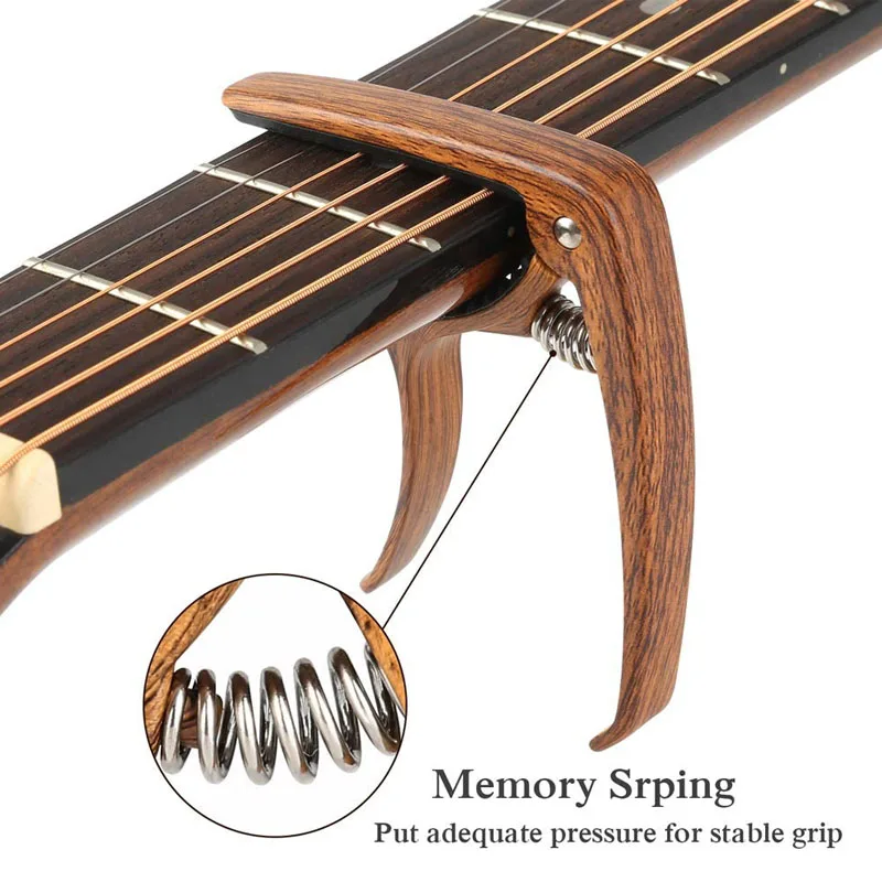 Guitar Capo Premium Zinc Alloy for Acoustic Electric and Classical Guitars Ukulele Banjo Bass Mandolin | Спорт и развлечения