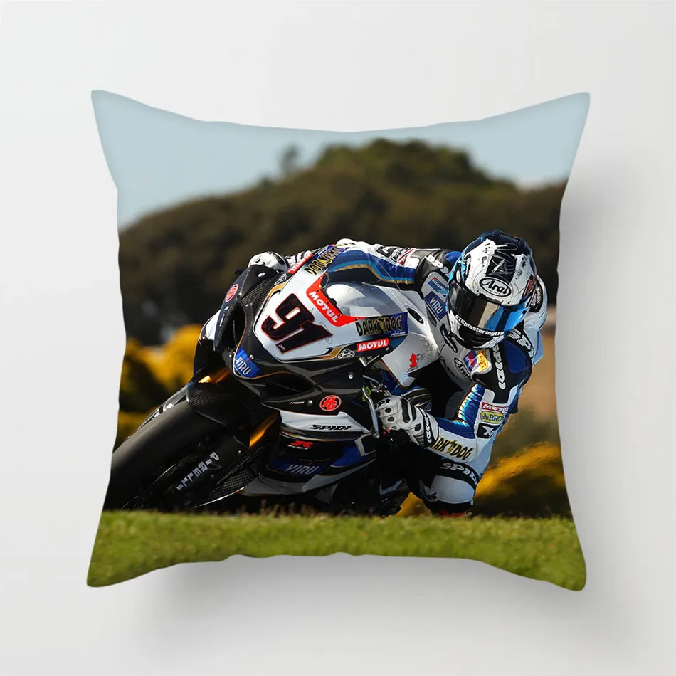 Чехол на подушку для мотоцикла Fuwatacchi квадратная наволочка домашнего дивана